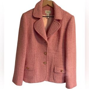 Neiman Marcus Tweed Jacket in Pink